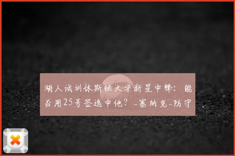 湖人试训休斯顿大学新星中锋：能否用25号签选中他？_塞纳克_防守_1
